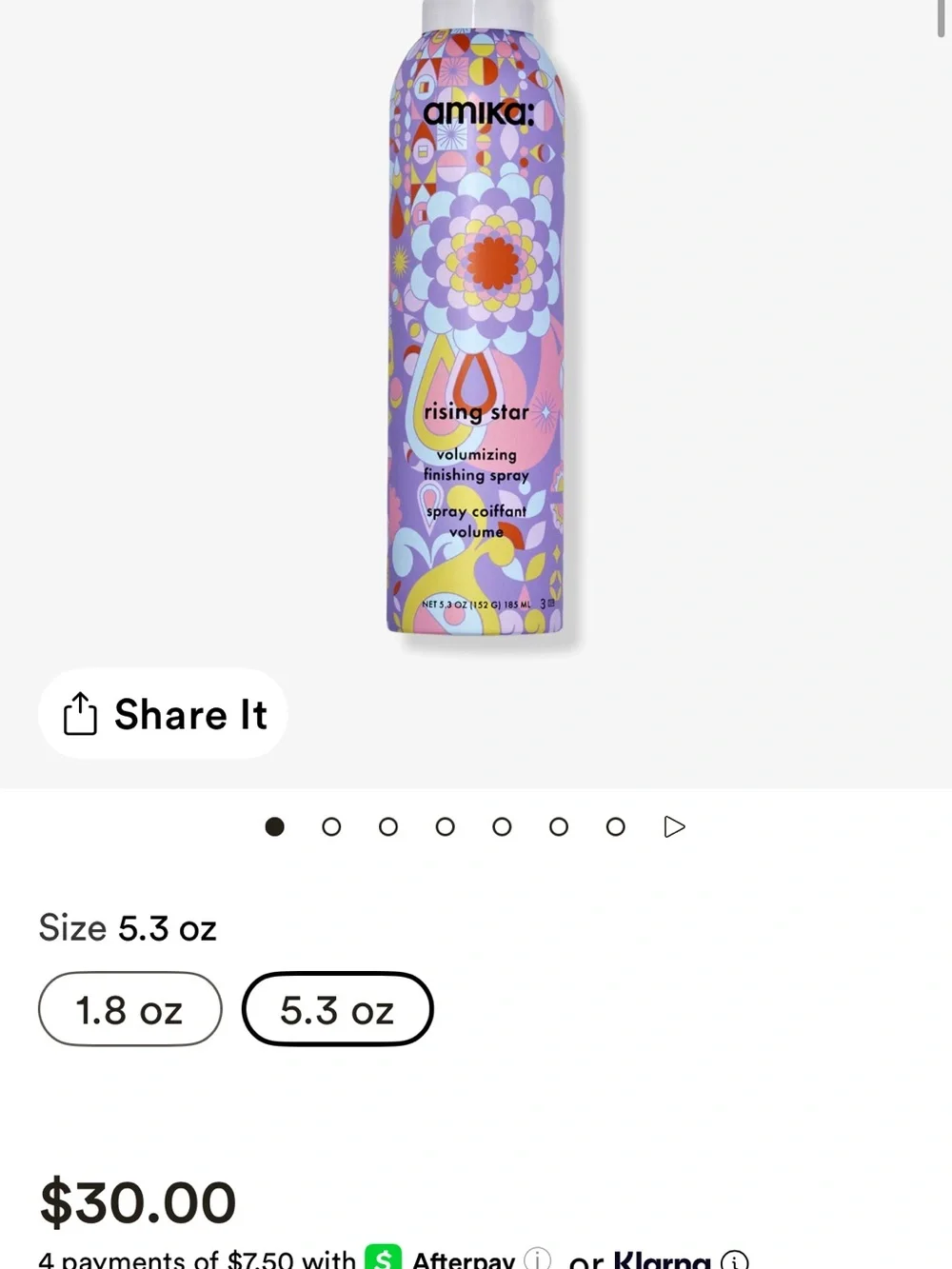 amika Volumizing Finishing Spray